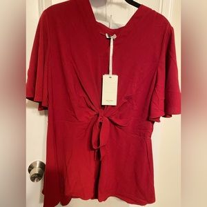Burgundy Blouse